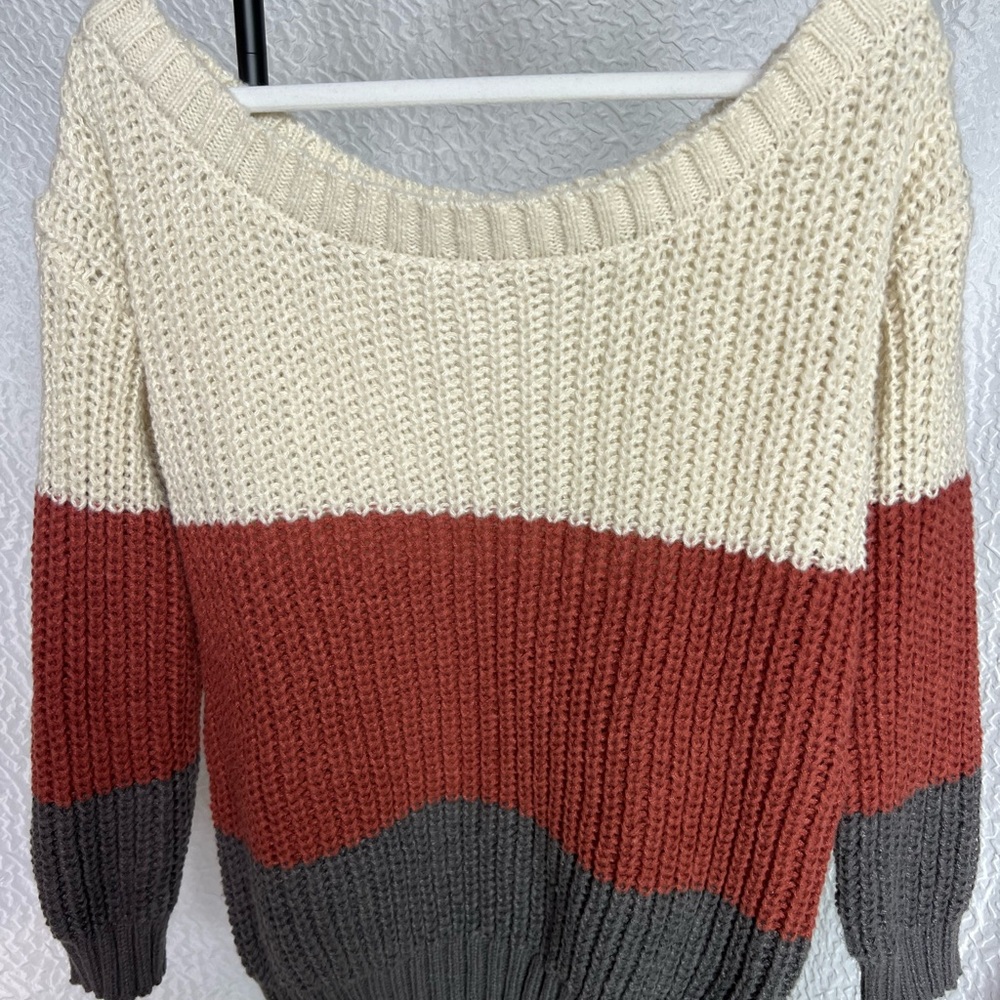 Colorblock Knit Sweater